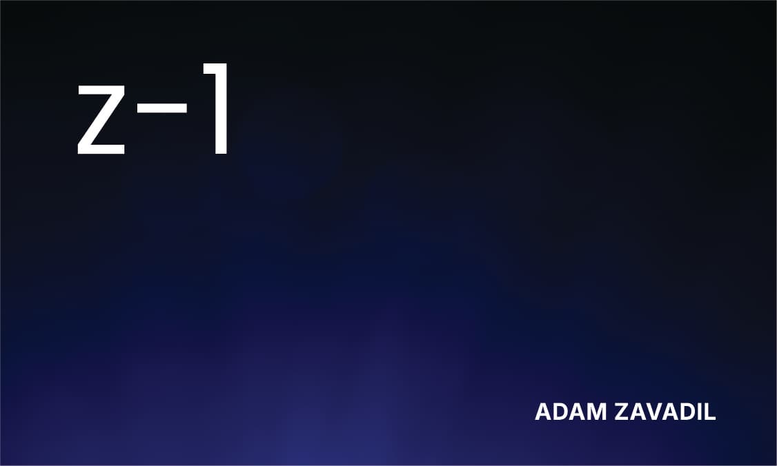 Vizitka – přední strana (značka z-1, Adam Zavadil)